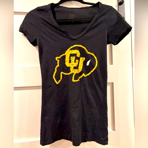 University of Colorado Women’s black v-neck - Picture 1 of 4